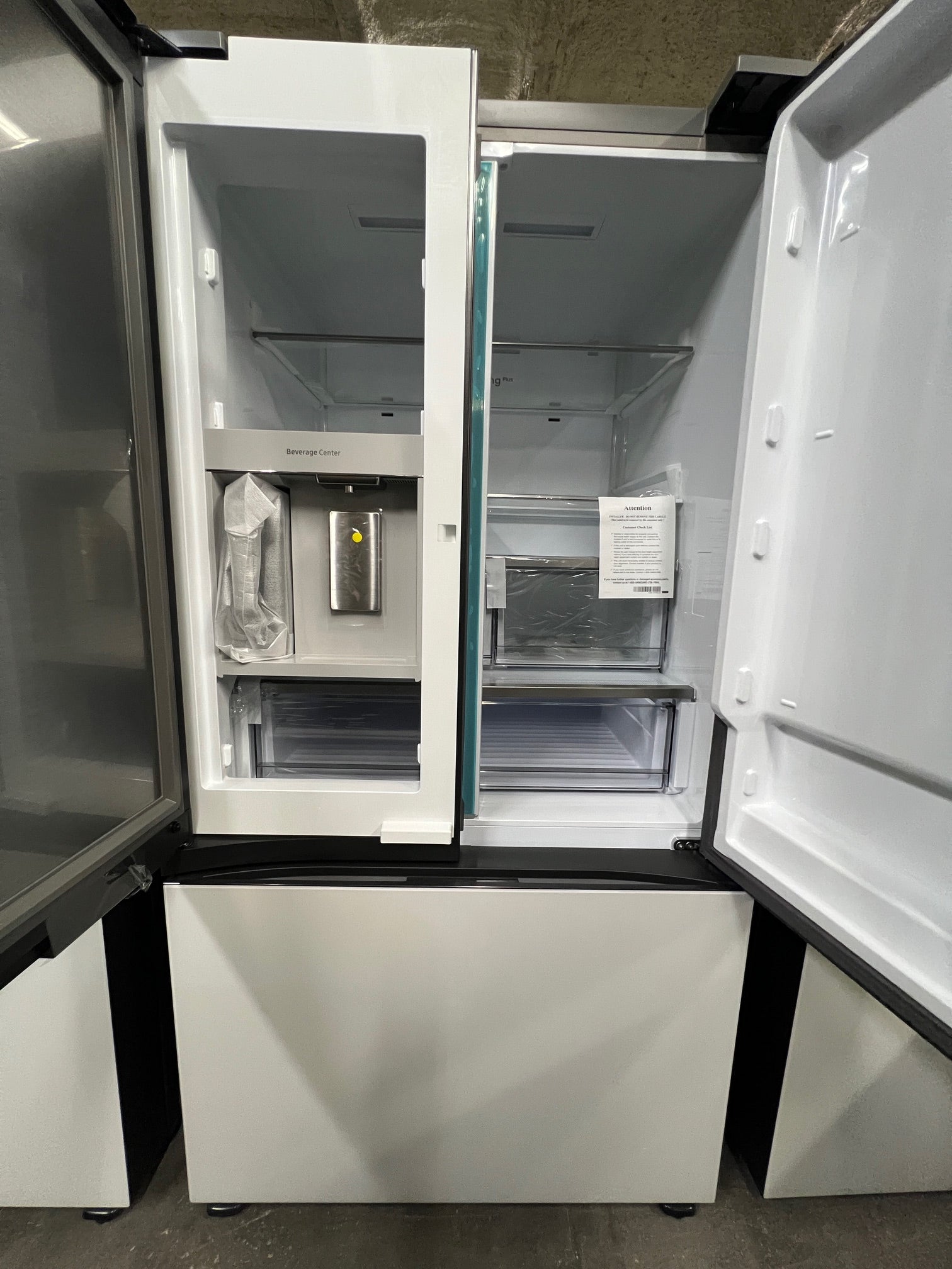 Samsung BESPOKE 30 cu. ft. 3-Doors with Tablet Black & White